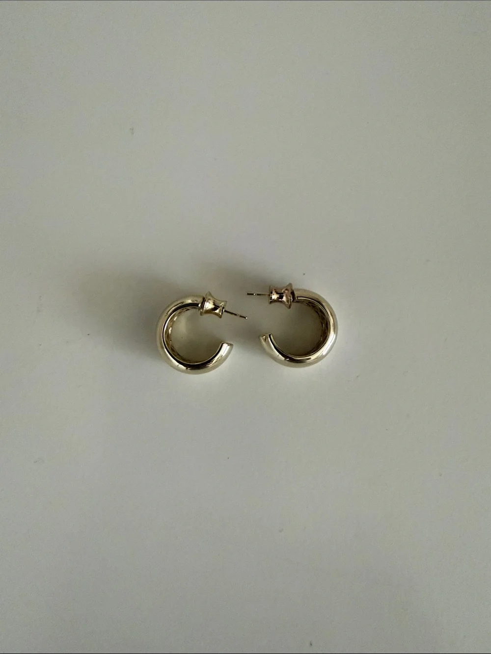 Melinda Maria Shiny Gold Rounded Hoop Earrings